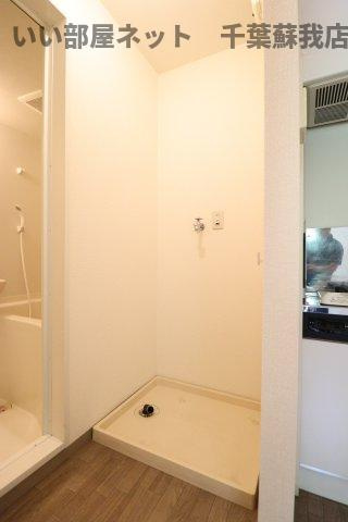 サニーハウスＳの洗面所|コンパクトで使いやすい洗面所