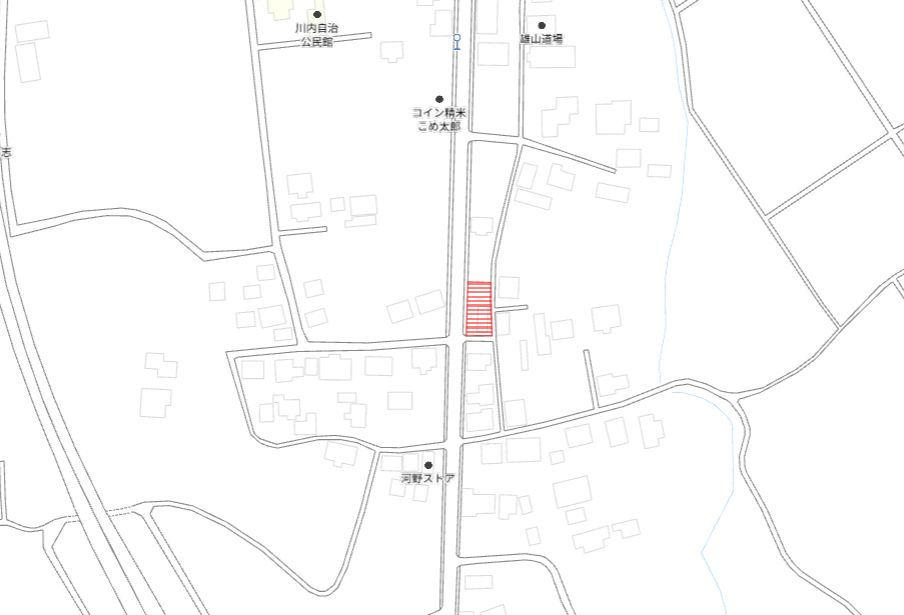 都城市梅北町の売地の土地図