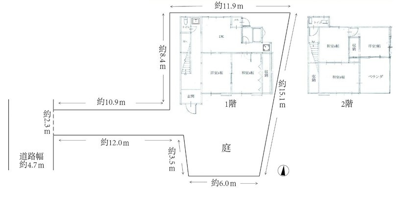 宮之下町　中古一戸建ての間取り|間取り図はいかがですか？ご希望を叶える間取りですか？リビングの広さは？水回りの位置は？カウンターキッチン？など色々な情報が集約されています。弊社ではリフォームなどのご相談も承っております。