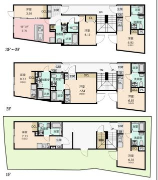 【土地図＋建物プラン例】 | 売地 文京区本駒込５丁目