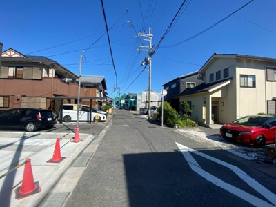 【前面道路含む現地写真】 | 本堅田２丁目　１期１号地