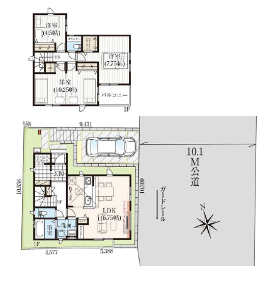 【間取り】 | 朝霞市泉水2丁目　新築一戸建住宅　全1棟　(志木本店) | ライフスタイルに合わせて4LDKへの変更ができる可変型住宅です。