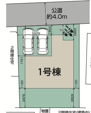 【仲介手数料無料】所沢市　小手指南　全１棟　所沢市の新築住宅なら西武ハウジングの区画図