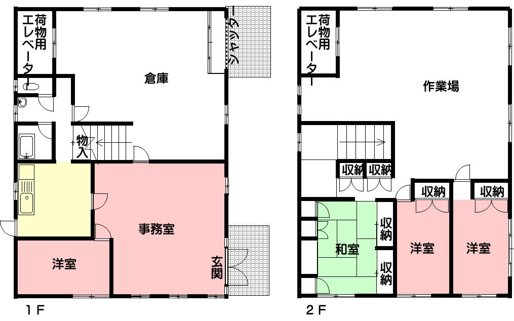 ６６９１２　羽島市正木町須賀赤松売事務所の間取り