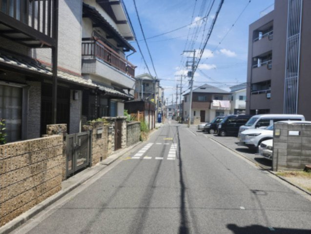 高石市東羽衣7丁目戸建の前面道路含む現地写真