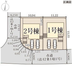 リーブルガーデン堺市南区若松台3丁2期の区画図