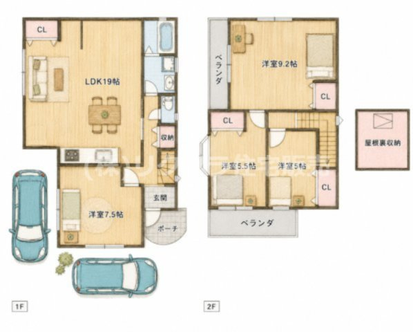 香里西之町　中古一戸建ての間取り|間取り図はいかがですか？ご希望を叶える間取りですか？リビングの広さは？水回りの位置は？カウンターキッチン？など色々な情報が集約されています。弊社ではリフォームなどのご相談も承っております。