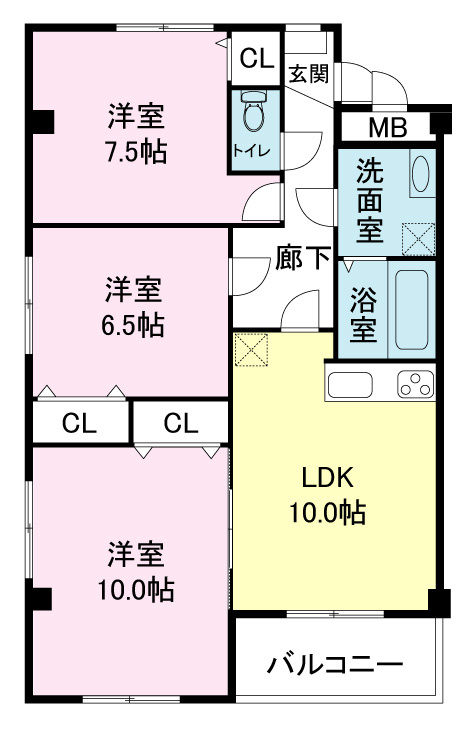 コンチェルト御薗宇の間取り