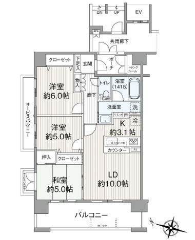 【間取り】 | パテラ西武立川