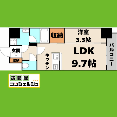 ハーモニーレジデンス名古屋今池の間取り