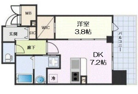 【間取り】 | la Waison NAMBA west