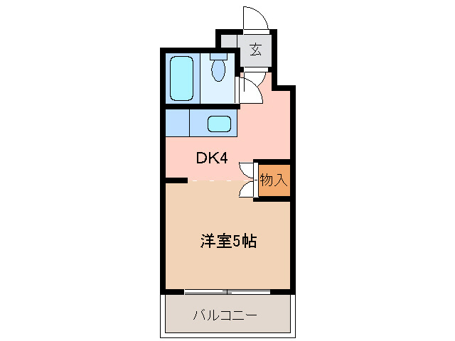 クロ-バーズマンションWEST5の間取り