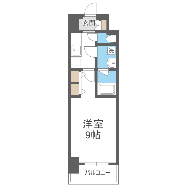 スプランディッド淀屋橋DUEの間取り