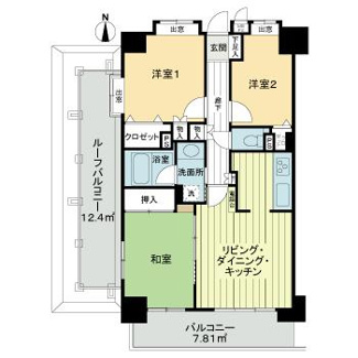【間取り】 | ライオンズマンション本川越駅前 | 間取り