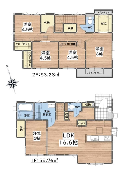 【間取り】 | 福岡市南区老司5丁目5期Y　1号棟（全2棟）【仲介手数料無料・0円】 | 平日、土日祝日もお好きな日時にご見学可能です。お気軽にお問合せ下さい。