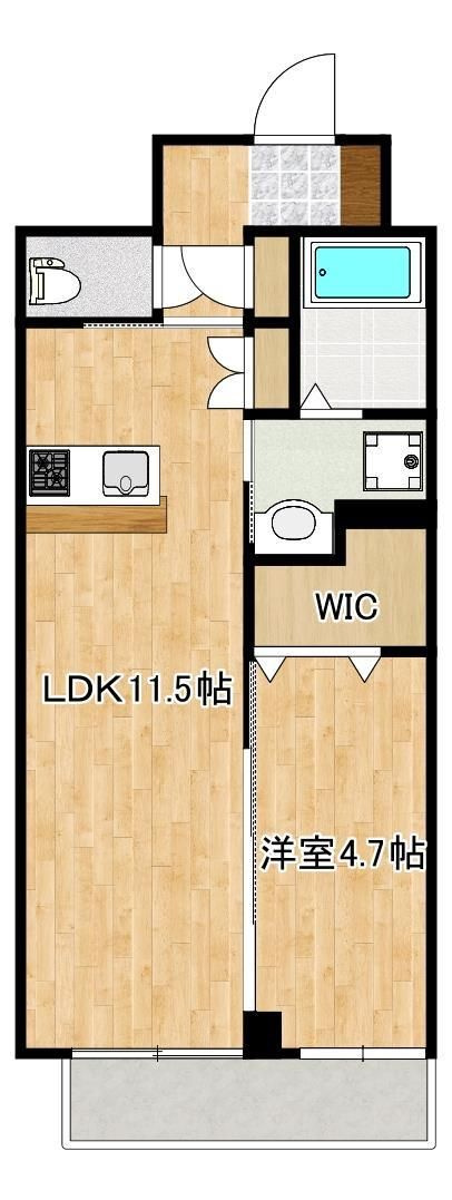 菊池郡菊陽町大字津久礼の賃貸マンションの間取り