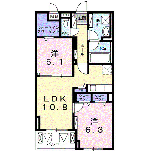 【間取り】 | グランディオ　ＴＫ
