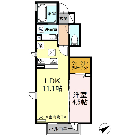 【間取り】 | GLADIOLEISHIIA棟(グラジオールイシイエートウ)