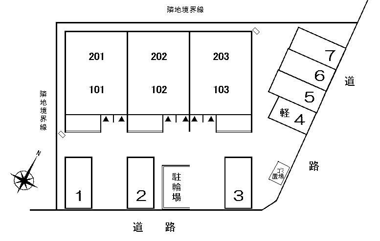 フォレスト比良西Ⅱの区画図