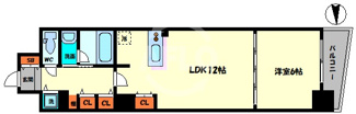 【間取り】 | ルラーシェNamba | ルラーシェ難波　間取り図
