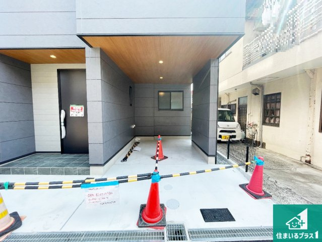 29(土)30(日)現地説明会！◆八尾市山本町北　限定1邸の駐車場|駐車スペース！散水栓があるので、こまめに愛車を洗えます！