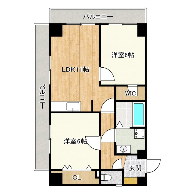 アルコ・ラ・カーサ佃町の間取り