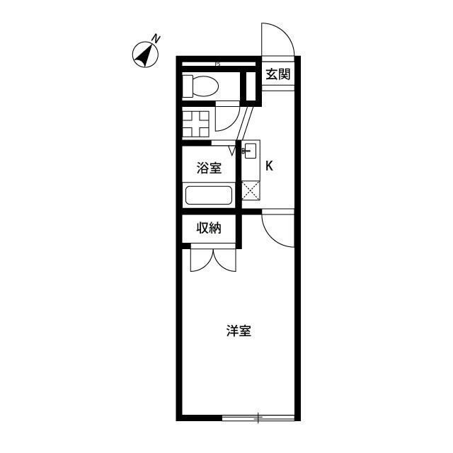 横浜市緑区中山４丁目のアパート