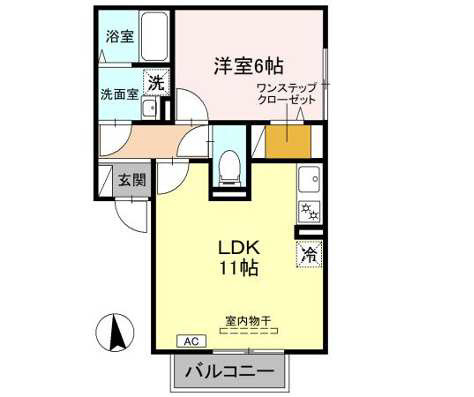 クレスト西宮東の間取り