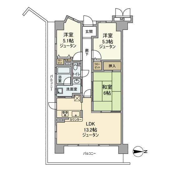 【間取り】 | サザンコートレックス和泉