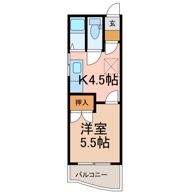クレス東2条の間取り