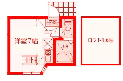 ユナイト汐入ギャスパーの間取り|ロフト付♪