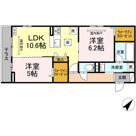 【間取り】 | レヴリ広野