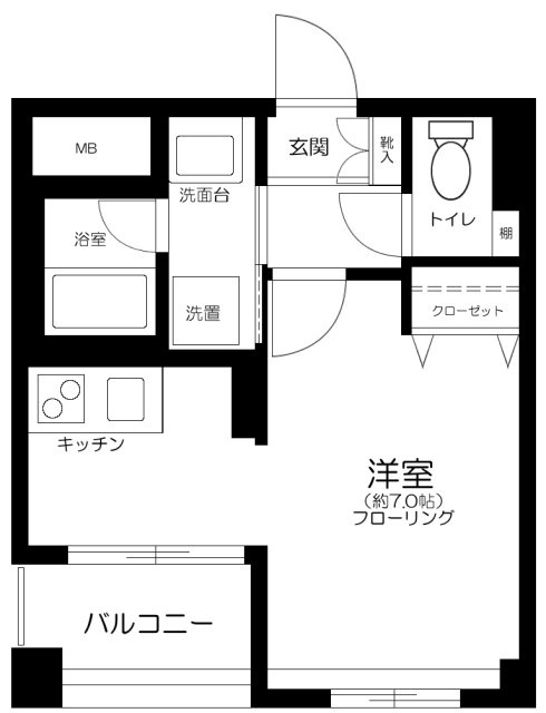プレール・ドゥーク上野NORTHの間取り