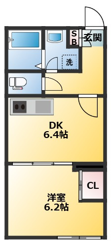 早稲田鶴巻町IMAハウスの間取り