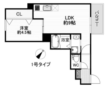 Crecia北方の間取り