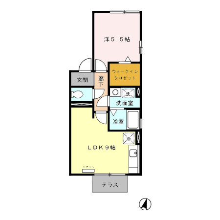 セジュール里の間取り