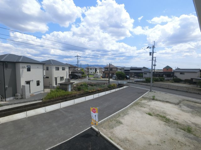 朝倉郡筑前町朝園第6 1号棟の展望|静かな街並みです。