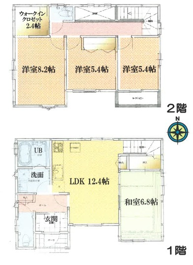 深谷市西島　中古住宅　内外装リフォーム済み‼の間取り