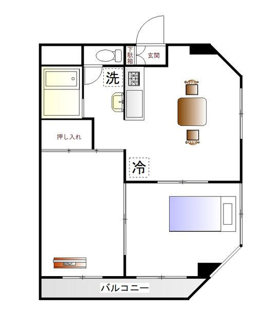 YM西葛西２（ツイン・コート）の間取り