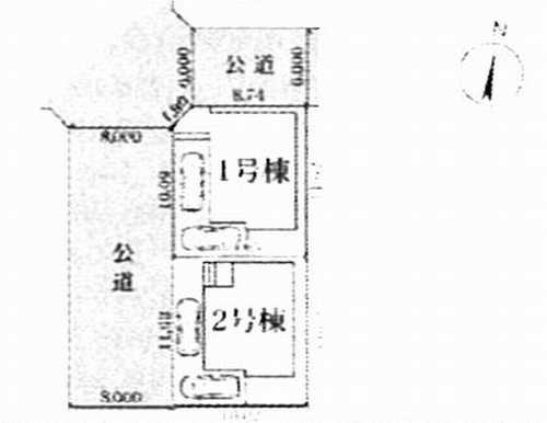 横浜市戸塚区平戸２丁目　新築戸建全2棟の区画図