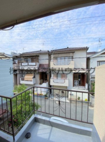 【展望】 | 　門真市岸和田2丁目15テラスハウス | 洋室側からの眺望です
