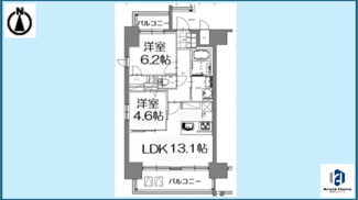 【間取り】 | S-RESIDENCE亀島駅前blaze