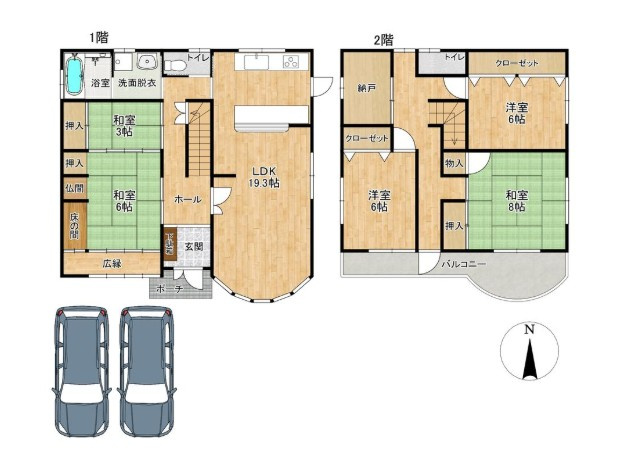 豊野町　中古一戸建ての間取り|間取り図はいかがですか？ご希望を叶える間取りですか？リビングの広さは？水回りの位置は？カウンターキッチン？など色々な情報が集約されています。弊社ではリフォームなどのご相談も承っております。