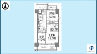 【間取り】 | S-RESIDENCE亀島駅前blaze