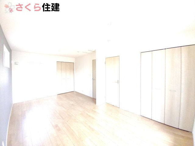 宇都宮市東原町　2号棟の洋室|お子様が大きくなったら子供部屋として壁を作ることも可能な広めの洋室です