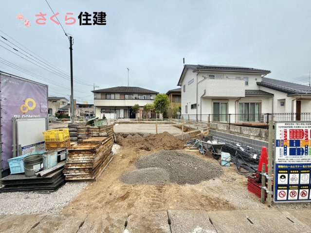 宇都宮市東原町　2号棟の外観|2号棟　只今建築中！2026年8月下旬完成予定です。