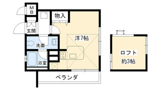 【間取り】 | ロフト付き