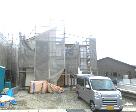 小城市三日月町長神田9期　2号棟の外観|建築中