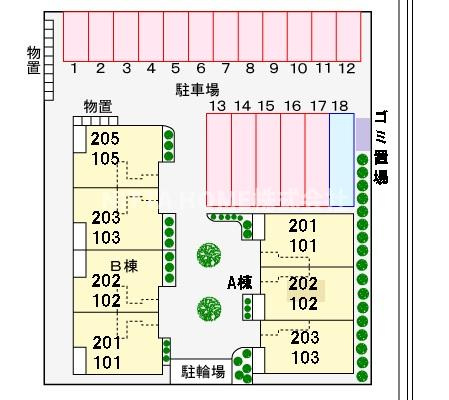 グランツＡの区画図