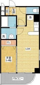 フロンテ中村公園の間取り